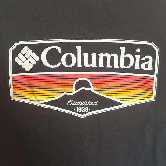Columbia men’s black long sleeve graphic t-shirt size medium - Picture 3 of 8